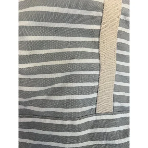 Know Supply Blue Striped Cotton Canvas Weekender Duffle Bag - Picture 3 of 10